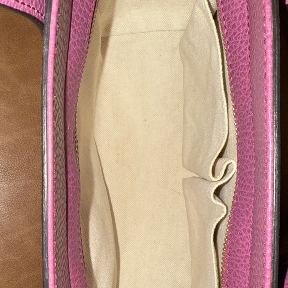 Gucci Dollar Calfskin Purple Leather Satchel - Picture 9 of 12